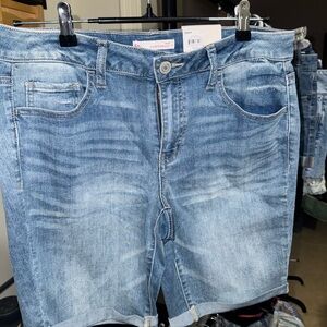 Kohl's Light Blue Denim Bermuda Shorts